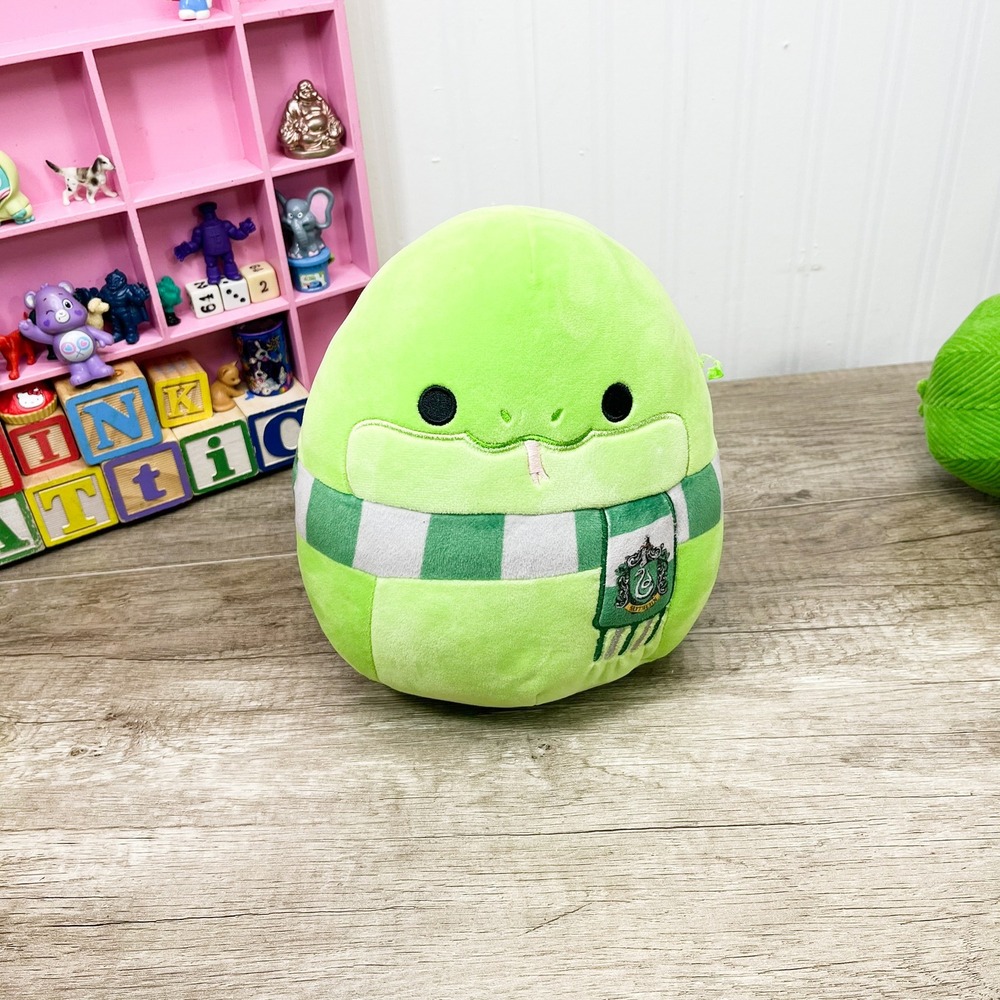 Squishmallows Harry Potter Slytherin Snake‎ 8 Inch Green Plush Hogwarts Scarf